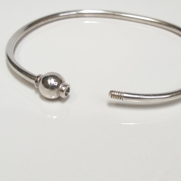EDEN Hand Arts Cape Cod Sterling Silver Bangle Bracelet fits 7 to 7 1/2 wrists - Picture 9 of 11